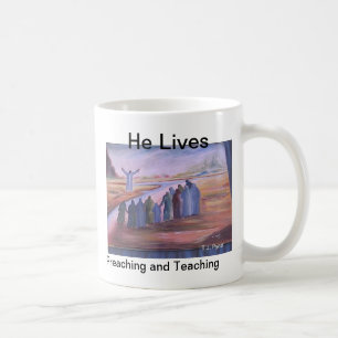 Han bor, att predika och undervisning kaffemugg