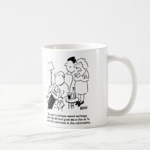 Han brukade viska "söta ingenting" kaffemugg