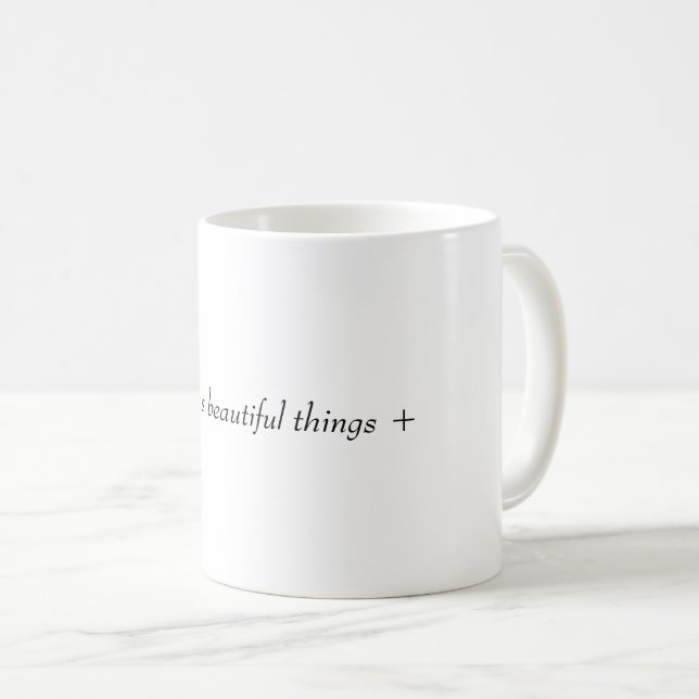 Han brygger vackra saker kaffemugg (Framsida höger)