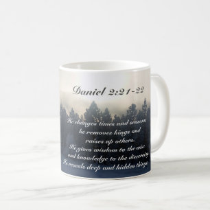 Han byter tid och årstider, Daniel 2:21 Bible Kaffemugg