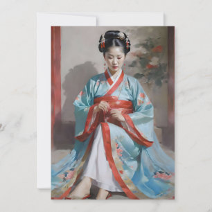 Han Chinese Woman F Julkort