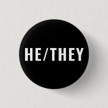 Han de Gender Pronounouns white and black simple