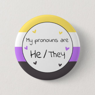 Han/de Pronoun Pin Knapp