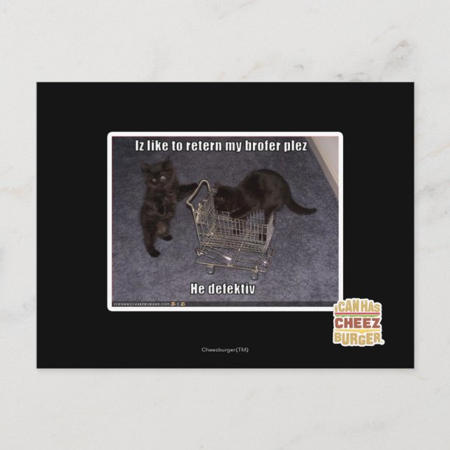 Han defectiv vykort (Framsida)