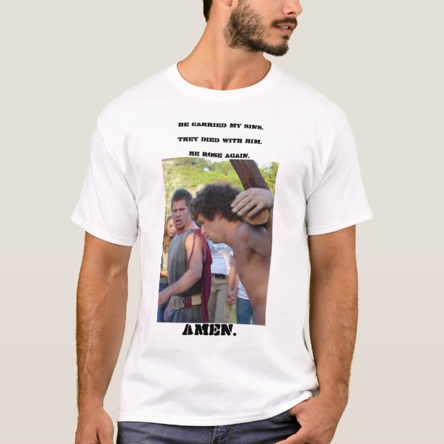 Han dog för mig tee shirt (Framsida)