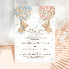 Han eller Hon Björn Temat Köns Avslöjande  Inbjudningar