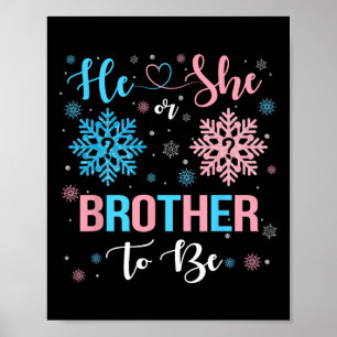 Han eller hon broder ska vara julsnäckande Gender Poster