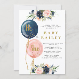 Han eller hon Bubblar Gender Revisa inbjudan