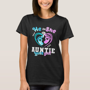 Han eller hon frigör Kärlek er Baby Gender Reveal T Shirt