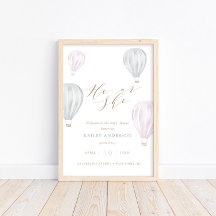 Han eller hon Gender Reveal Luft Ballon Baby Showe