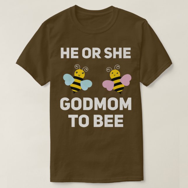Han eller hon Gud mamma att matcha Baby Gender Rev T Shirt (Design framsida)