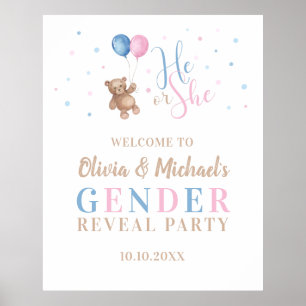 Han eller hon hälsar Party stort välkomnande av Ge Poster