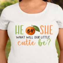 Han eller hon, lille Cutie Gender avslöjar T-shirt