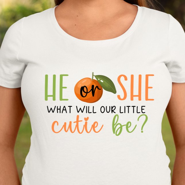 Han eller hon, lille Cutie Gender avslöjar T-shirt (Skapare uppladdad)