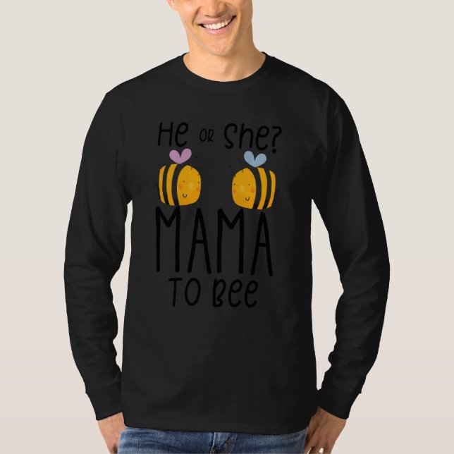 Han eller hon Mammor att bli framtida Mamma T Shirt (Framsida)