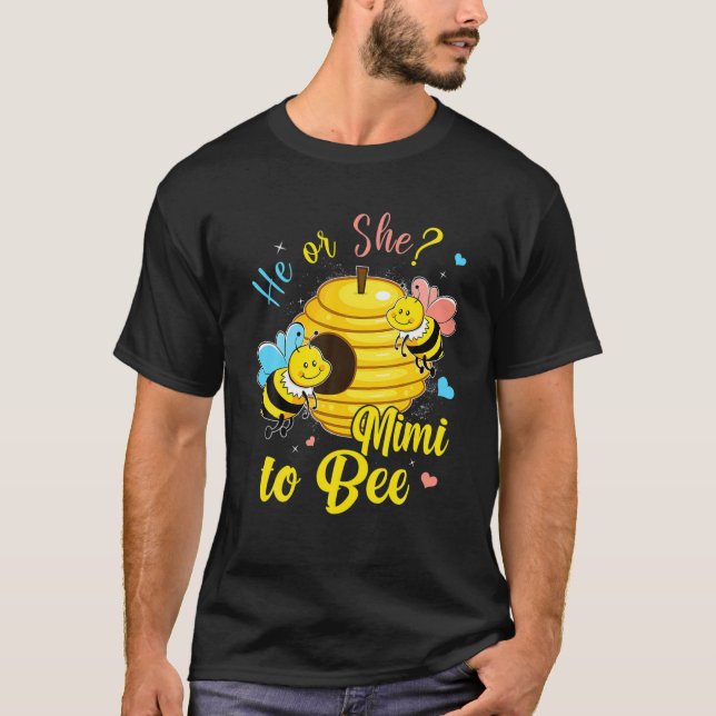Han eller hon Mimi för att vara Gender-avisering B T Shirt (Framsida)