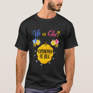 Han eller hon mormor att vara Gender för att visa T Shirt
