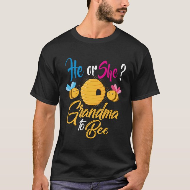 Han eller hon mormor att vara - Gender Reveal Part T Shirt (Framsida)