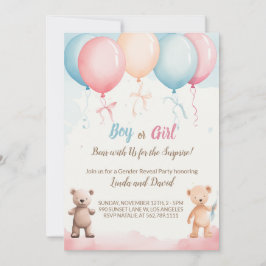 Han eller hon: Teddys inbjudan till Gender Reveal