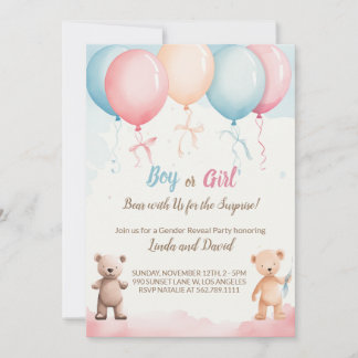 Han eller hon: Teddys inbjudan till Gender Reveal