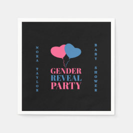 "Han eller hon? Vad blir Baby?" Pappersservett