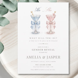 Han eller hon, vad kommer Tini att bli Könsreveali Inbjudningar