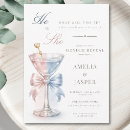 Han eller hon, vad kommer Tini att vara Könsreveal Inbjudningar