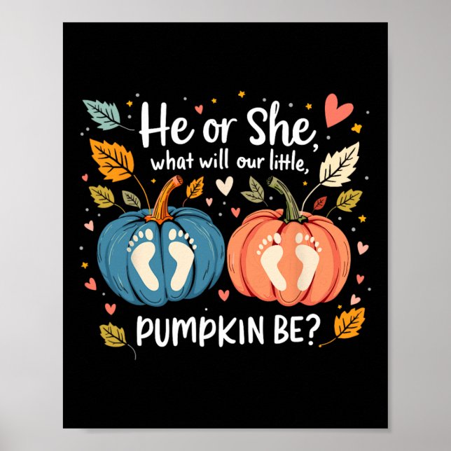 Han eller hon vad vår lilla knumpkin blir höst B Poster (Framsidan)