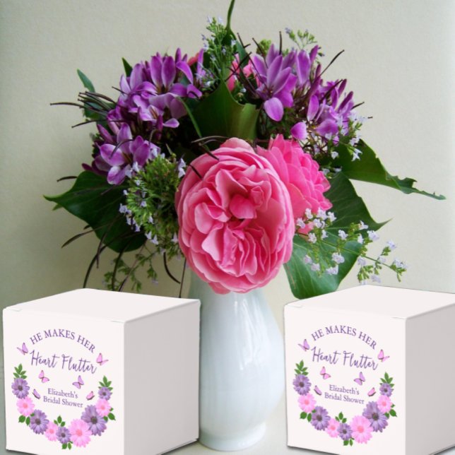 Han får hennes hjärta att fladdra Fjärilsbröllopsf Presentaskar (Skapare uppladdad)
