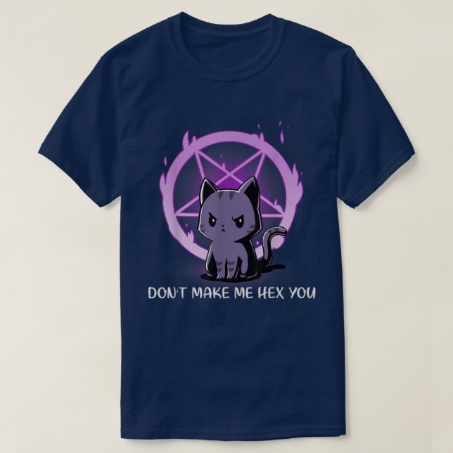 Han får mig inte att bli din Sarcastic Evil Cat T Shirt (Design framsida)