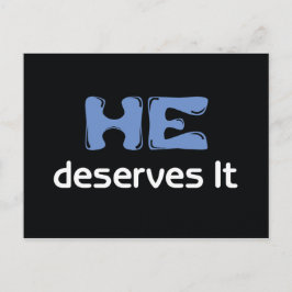 Han förtjänar det vykort