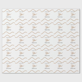 Han frågade hon sa ja förlovning enkel minimal  presentpapper