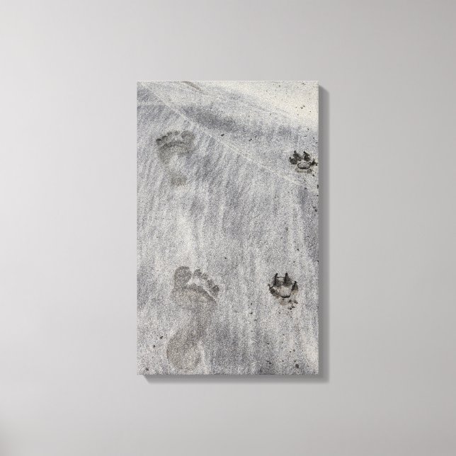Han går bredvid mig! canvastryck (Framsida)
