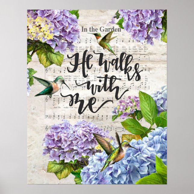 Han går med mig Hummingbird Poster (Framsidan)