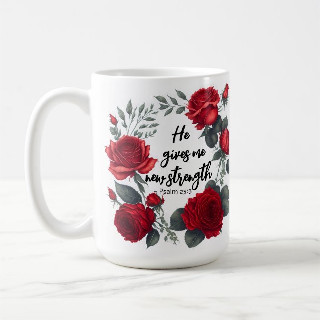 Han Ge mig ny styrka Kaffemugg (Vänster)