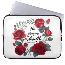 Han Ge mig ny styrka Laptop Fodral