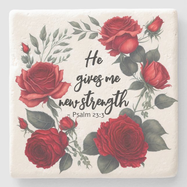 Han Ge mig ny styrka Stenunderlägg (Framsidan)