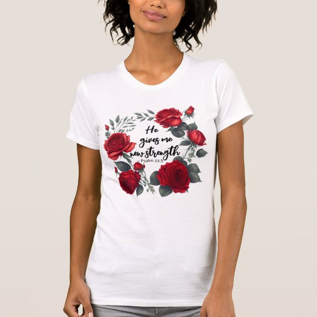 Han Ge mig ny styrka T Shirt (Framsida)