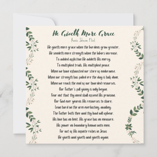 Han ger ett större dragspel för galleriet - stort anteckningskort (Framsida)