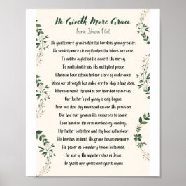 Han ger mer Grace Matte Poster