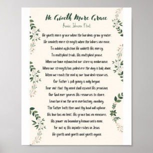 Han ger mer Grace Matte Poster