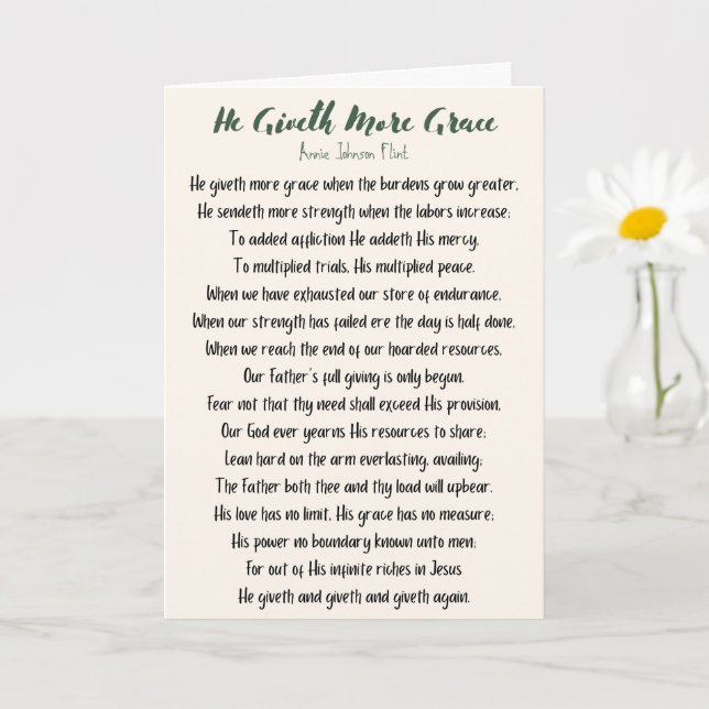 Han ger mer respitkort. kort (Liten växt)