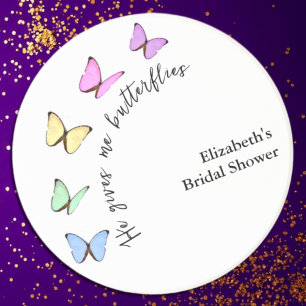Han Ger Mig Fjärilar Bröllopsfest Underlägg