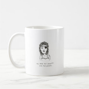 han gillade henne illviljan ögonlappmuggen kaffemugg