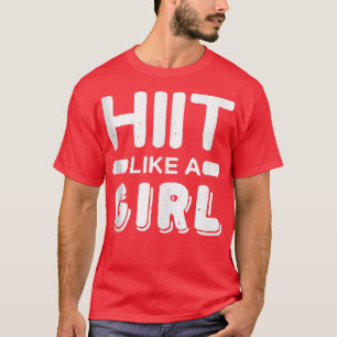 Han gillar en tjej l Tabata Fitness-träningsgym T Shirt