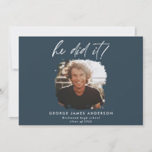 Han gjorde det blå, moderna fotot studenten