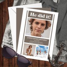 Han gjorde det helt enkelt med ett minimalistiskt 