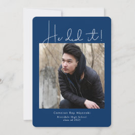 Han gjorde det moderna Studenten Photo Meddelande