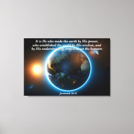 Han gjorde jorden: Gud och skapelsen verse Canvastryck