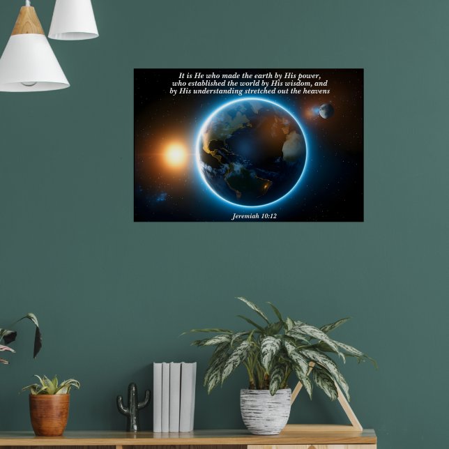 Han gjorde jorden: Gud och skapelsen verse Poster (Vardagsrum 1)